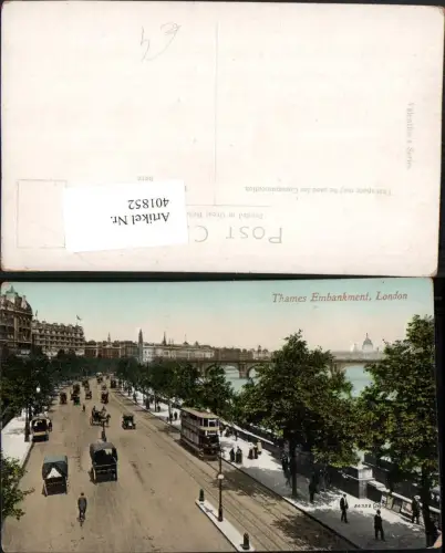 401852,England London Thames Embankment Straßenansicht