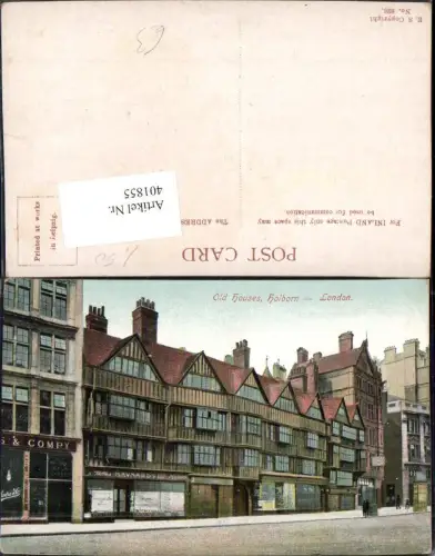401855,England London Holbron Old Houses Häuser