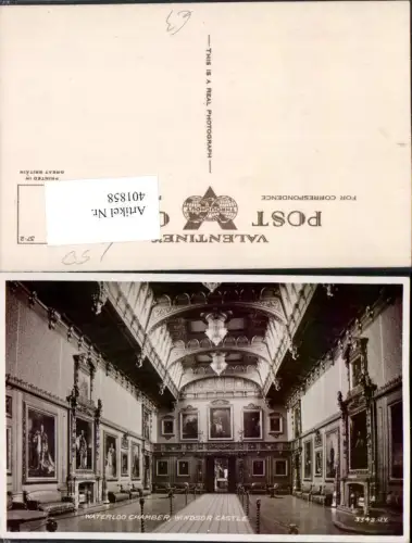 401858,England Windosr Castle Waterloo Chamber Innenansicht