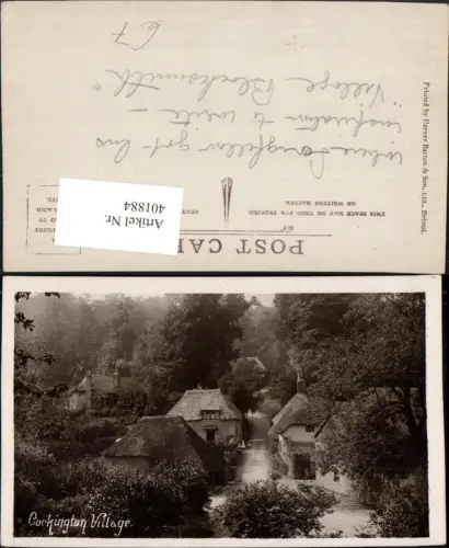 401884,England Cockington Village Teilansicht Häuser