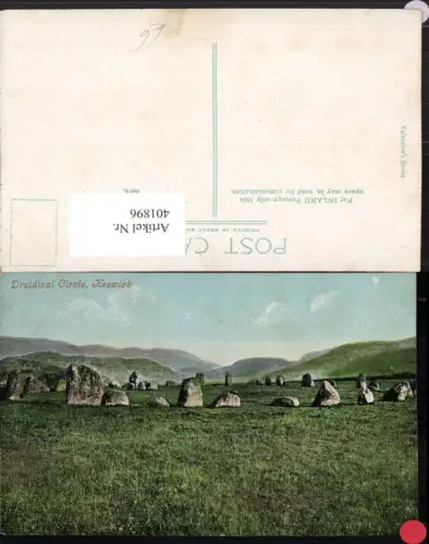 401896,England Keswick Druidical Circle Landschaft Steine Bergkulisse