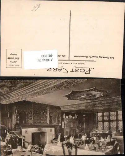 401900,England Ludlow Feathers Hotel Coffee Room Innenansicht