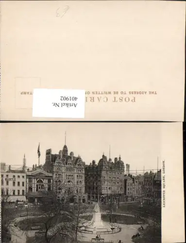 401902,England London Leicester Square Platz Denkmal