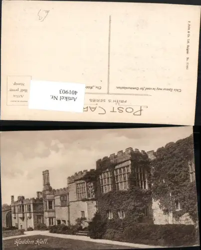 401903,England Bakewell Haddon Hall Gebäude