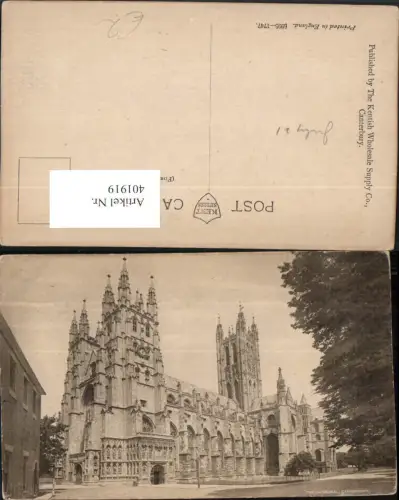 401919,England Canterbury Cathedral Kirche