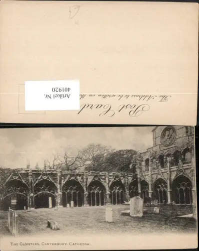 401920,England Canterbury Cathedral Cloisters Kloster Arkaden