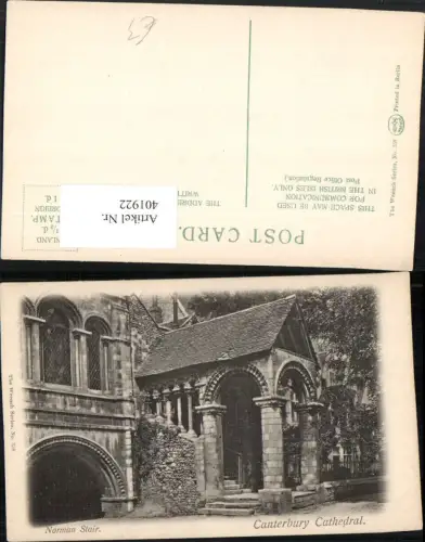 401922,England Canterbury Cathedral Norman Stair Kirche Stiege