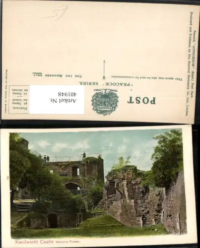 401948,England Kenilworth Castle Mervyns Tower Burg Ruine