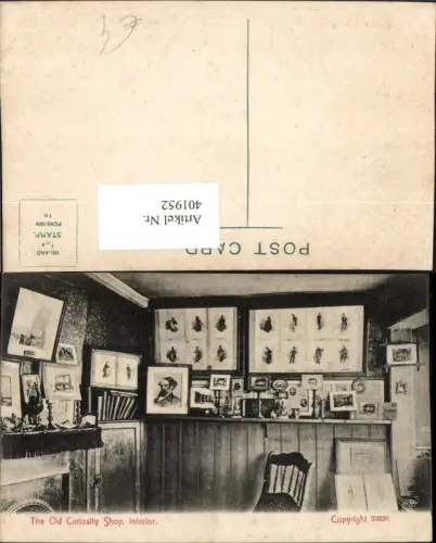401952,England London Old Curiosity Shop Interior Rariätenladen Innenansicht