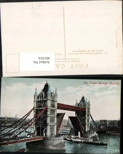 401954,England London Tower Bridge Zugbrücke Brücke Dampfer