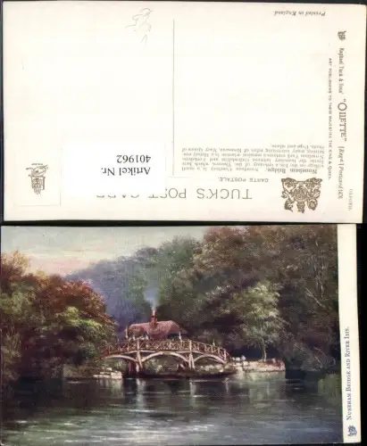 401962,Künstler AK England Oxford Nuneham Bridge and River Isis Brücke pub Raphael Tuck 1476