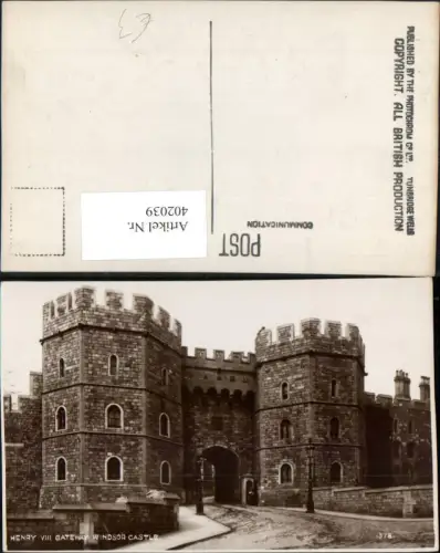 402039,England Windsor Castle Henry VIII Gateway Schloss Tor