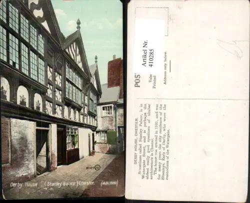 410285,England Chester Derby House Haus