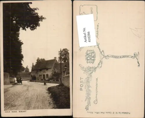 410286,England Bibury Coln Road Straßenansicht