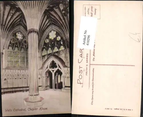 410296,England Wells Cathedral Chapter House Kirche Säule