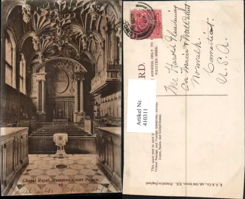 410311,England Hampton Court Palace Chapel Royal Kapelle