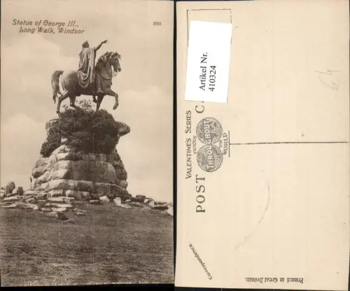 410324,England Windsor Long Walk Statue of George III Denkmal