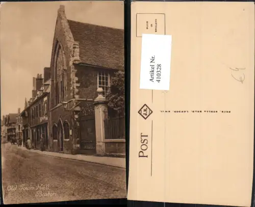 410328,England Boston Town Hall Rathaus Straßenansicht