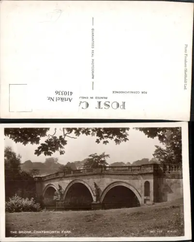 410336,England Chatsworth Park Bridge Brücke