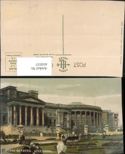 410337,England Liverpool St. Johns Gardens Park Gebäude
