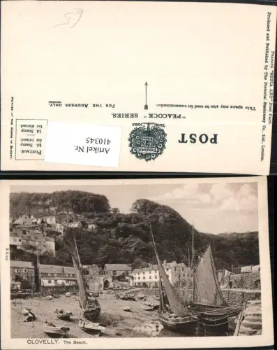 410345,England Clovelly Beach Strand Segelboote Boote