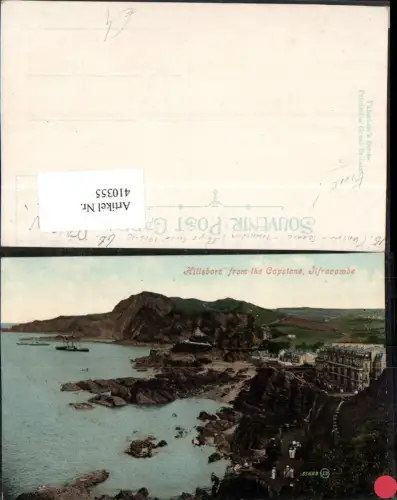 410355,England Ilfracombe Hillsboro from the Capstone Küste