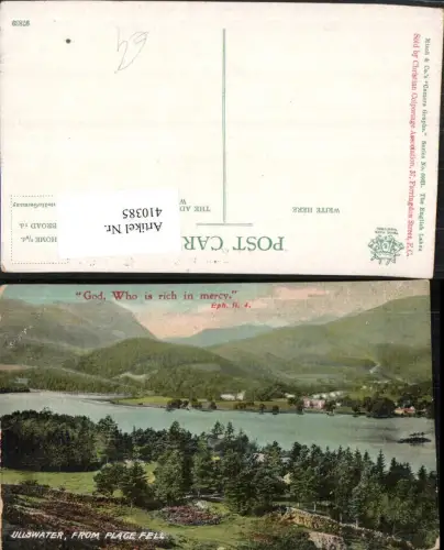 410385,England Ullswater from Place Fell Landschaft