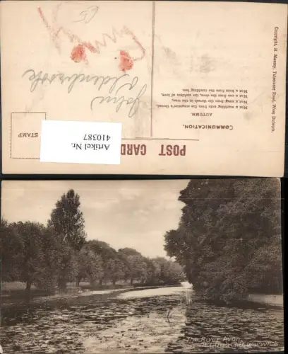 410387,England Warwick River Avon at Guys Cliff Fluss
