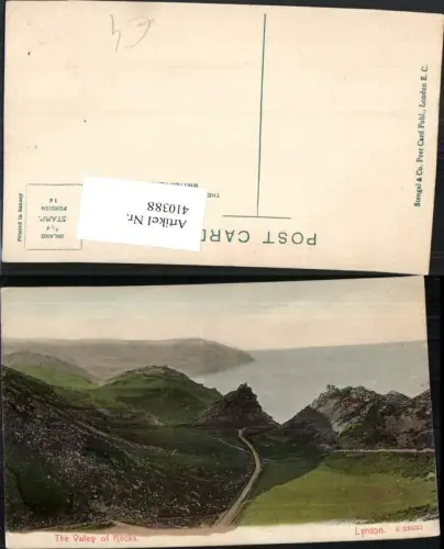 410388,England Lynton Valley of Rocks Landschaft Küste
