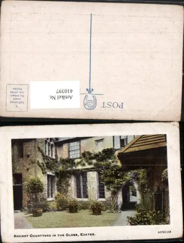 410397,England Exeter Ancient Courtyard in the Close Hof