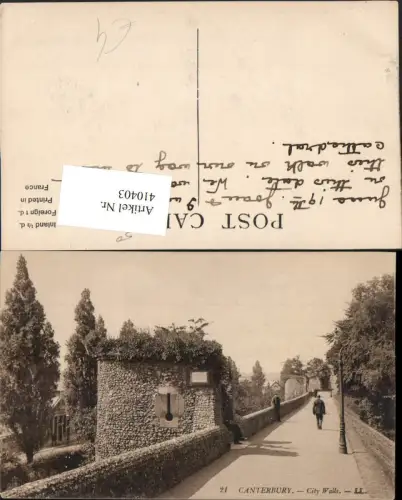 410403,England Canterbury City Walls Stadtmauer