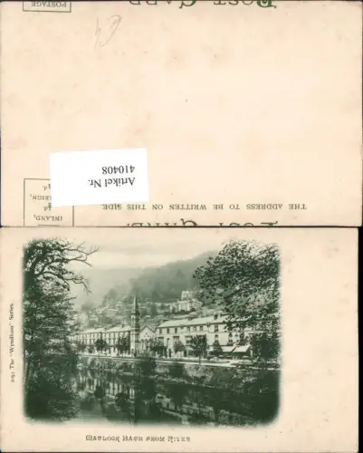 410408,England Matlock Bath from River Teilansicht