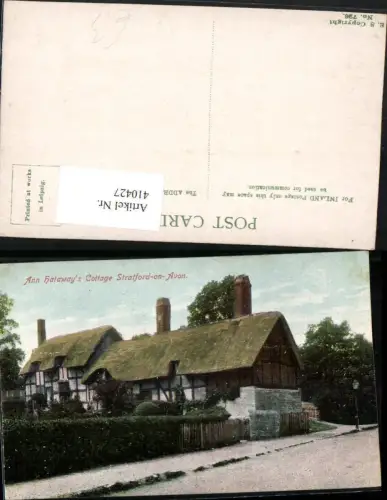 410427,England Stratford-on-Avon Anne Hathaways Cottage Haus