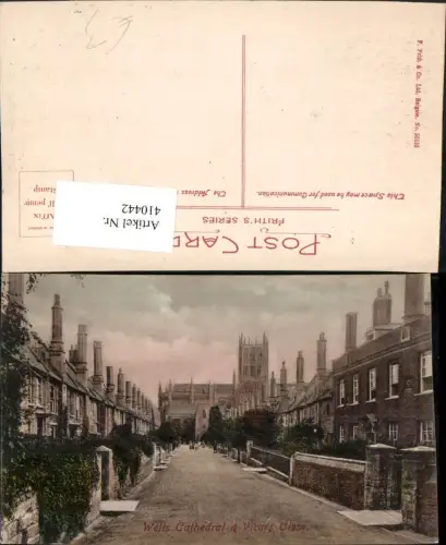 410442,England Wells Cathedral and Vicars Close Kirche
