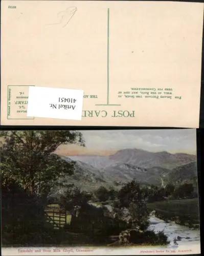 410451,England Grasmere Easedale and Sour Milk Ghyll Bergkulisse