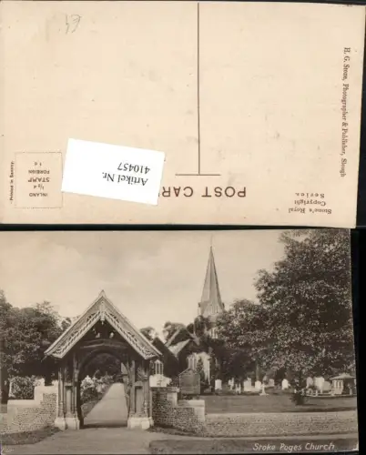 410457,England Stoke Poges Church Kirche Friedhof