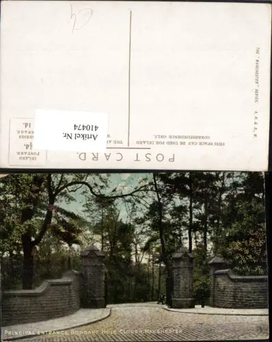 410474,England Manchester Boggart Hole Clough Principal Entrance Eingang