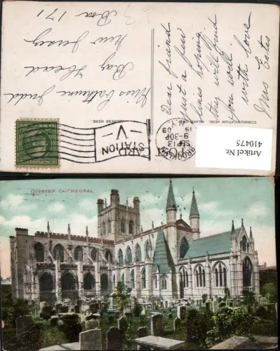 410475,England Chester Cathedral Kirche Friedhof