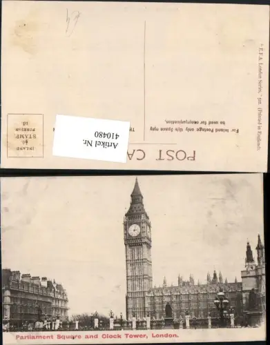 410480,England London Parliament Square and Clock Tower Big Ben