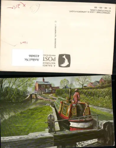 410486,England Stratford Canal Lock 8 Lapworth Flight Boot