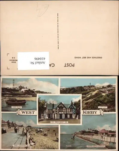 410496,England West Kirby Sands Promenade Inn Caldy Hills Mehrbildkarte