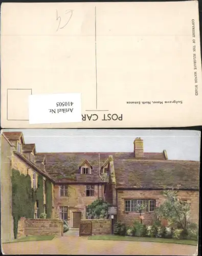 410505,England Sulgrave Manor North Entrance Eingang Haus