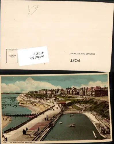 410519,England Bridlington Spa boating Lake Teilansicht Strand