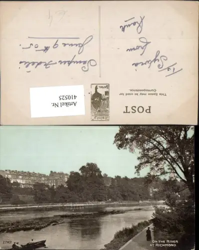 410525,England On the River at Richmond Fluss