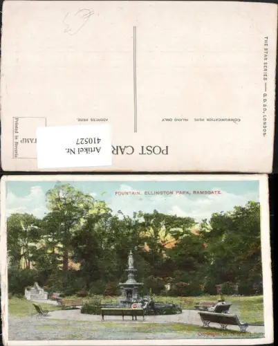 410527,England Ramsgate Ellington Park Fountain Brunnen
