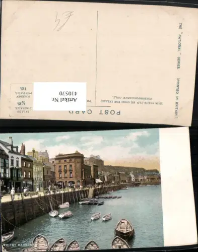 410570,England Whitby Harbour Teilansicht Hafen Boote