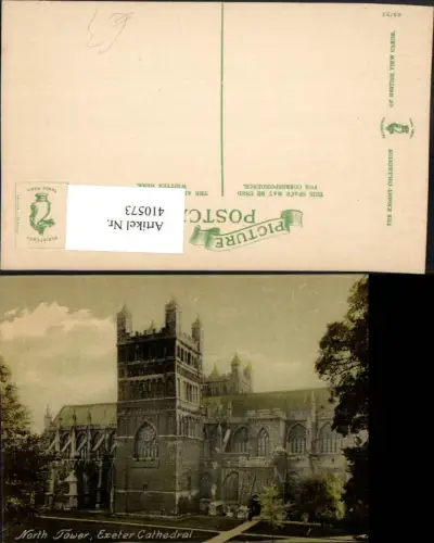 410573,England Exeter Cathedral North Tower Kirche Turm