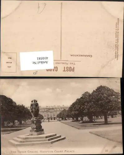 410581,England Hampton Court Palace Three Graces Statue