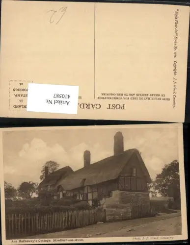 410587,England Stratford-on-Avon Anne Hathaways Cottage Haus