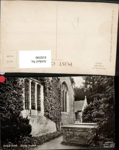 410590,England Stoke Poges Grays Tomb Grabmal